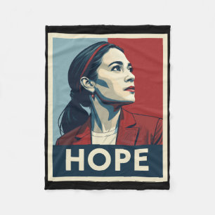 Aoc Alexandria Ocasio Cortez 2028 für den Präsiden Fleecedecke