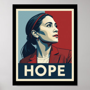 Aoc Alexandria Ocasio Cortez 2028 für den Präsiden Poster