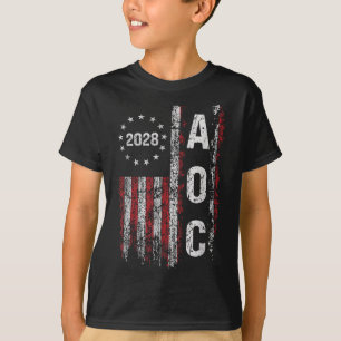 Aoc Alexandria Ocasio Cortez 2028 für Präsident El T-Shirt