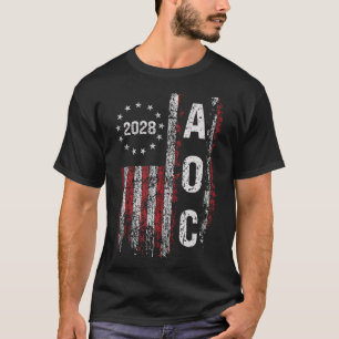 Aoc Alexandria Ocasio Cortez 2028 für Präsident El T-Shirt