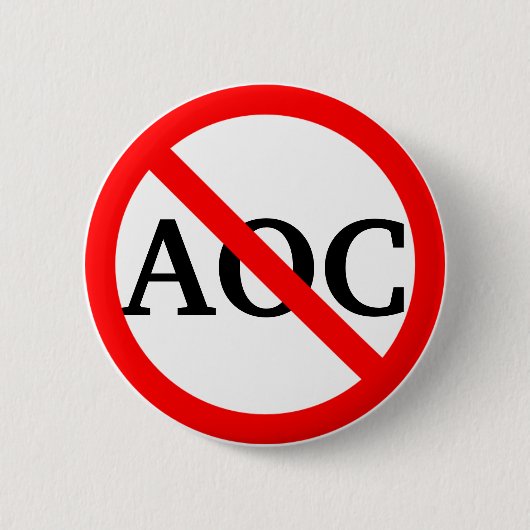 AOC Alexandria Ocasio Cortez Button (Vorderseite)