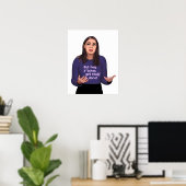 AOC - Alexandria Ocasio Cortez Feminist Poster (Heimbüro)