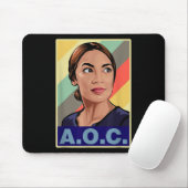 Aoc Alexandria Ocasio-cortez First Female Presiden Mousepad (Mit Mouse)
