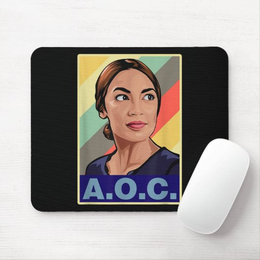 Aoc Alexandria Ocasio-cortez First Female Presiden Mousepad (Mit Mouse)