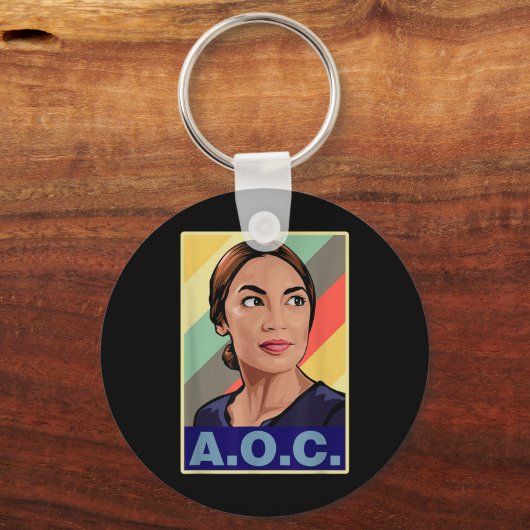 Aoc Alexandria Ocasio-cortez First Female Presiden Schlüsselanhänger (Vorderseite)
