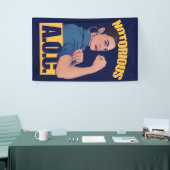 AOC alexandria ocasio cortez retro rosie Banner (Messeveranstaltung)