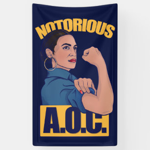 AOC alexandria ocasio cortez retro rosie Banner
