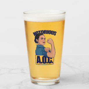 AOC alexandria ocasio cortez retro rosie Glas