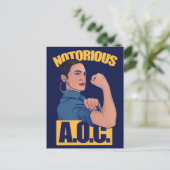 AOC alexandria ocasio cortez retro rosie Postkarte (Stehend Vorderseite)