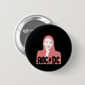 Aoc - Andria Ocasio-cortez - Latina Congress Button (Vorne & Hinten)