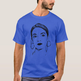 AOC Black Earrings Silhouette T-Shirt