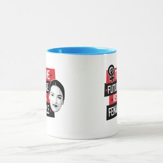 AOC die Zukunft ist weiblich Tasse (Zentrum)