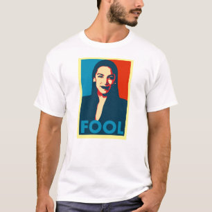 AOC-Dummkopf-Plakat-T-Shirt T-Shirt