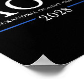 Aoc für Präsident 2028 Einfaches Zeichen für Fraue Poster (Ecke)