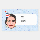 AOC GEBURTSTAG RECHTECKIGER AUFKLEBER (Vorderseite)