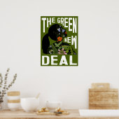 AOC - Grüner New Deal Poster (Küche)