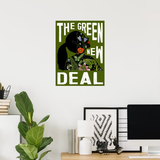 AOC - Grüner New Deal Poster (Heimbüro)