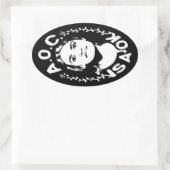 AOC ist A-OK Ovaler Aufkleber (Tasche)