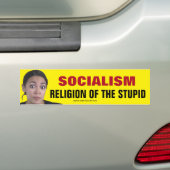 AOC-Sozialismus-Religion des Stupiden Autoaufkleber (Auf Auto)