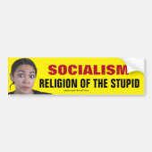 AOC-Sozialismus-Religion des Stupiden Autoaufkleber (Vorne)