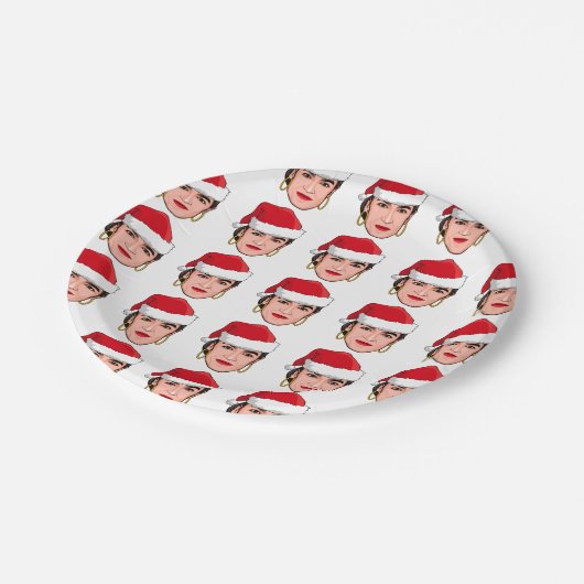 AOC Weihnachten Pappteller (Schrägansicht)