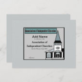 AofIC-Mitgliedskarte Postkarte (Vorne/Hinten)