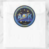 AOK Große 3-Zoll-Sticker Runder Aufkleber (Tasche)