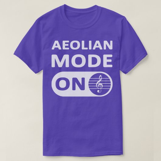 Äolischer Modus T-Shirt (Design vorne)
