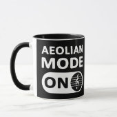 Äolischer Musikmodus Ein - Tasse (Links)