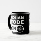 Äolischer Musikmodus Ein - Tasse (Vorderseite Links)