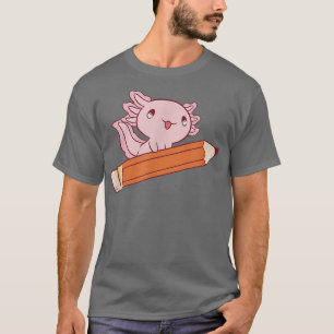 Aolotl School Student Niedlich Aolotls Kawaii Japa T-Shirt