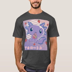 Aolotl Strawberry Milk Retro Kawaii Japan Aolotl T-Shirt