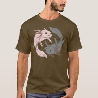 Aolotl Yin Yang Aolotls Amphibian Lover Niedlich T-Shirt