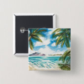 "Äone-Insel: Morgen-Ufer-" Knopf-Button Button (Vorne & Hinten)