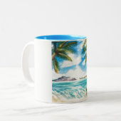 "Äone-Insel: Morgen-Ufer-" Tasse 11 Unze (Vorderseite Links)