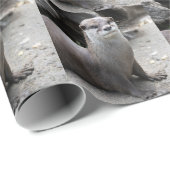 Aonyx cinerea geschenkpapier (Rolleneckpunkt)