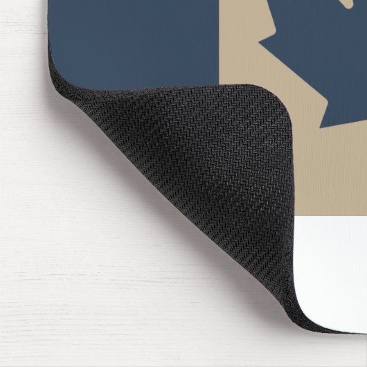 (AOP) Kanadische Flagge: Marine/Tan - Mousepad (Ecke)