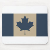 (AOP) Kanadische Flagge: Marine/Tan - Mousepad (Vorne)