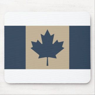 (AOP) Kanadische Flagge: Marine/Tan - Mousepad