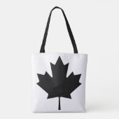 (AOP) Schulter-Tasche - Ahornleder Schwarz/Weiß Tasche (Rückseite)