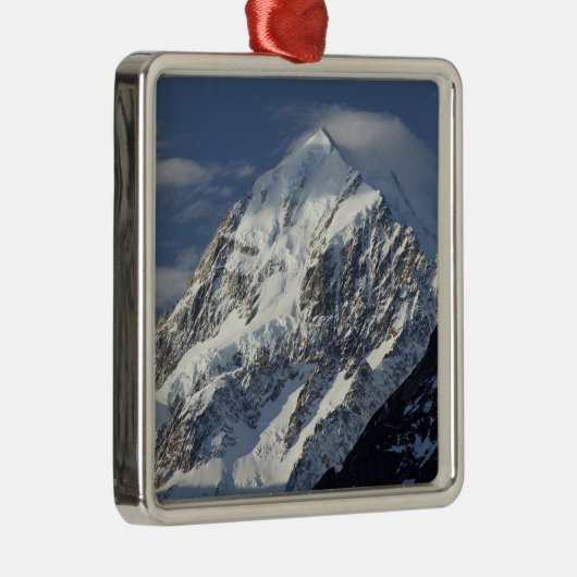 Aoraki Mount Cook, Mackenzie Country, South 2 Ornament Aus Metall (Rechts)
