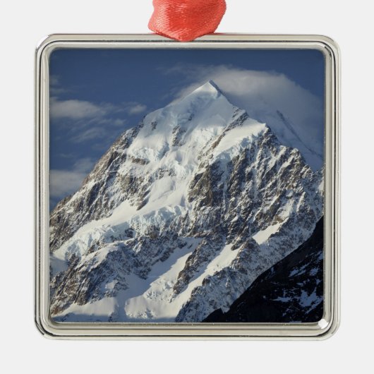 Aoraki Mount Cook, Mackenzie Country, South 2 Ornament Aus Metall (Vorne)
