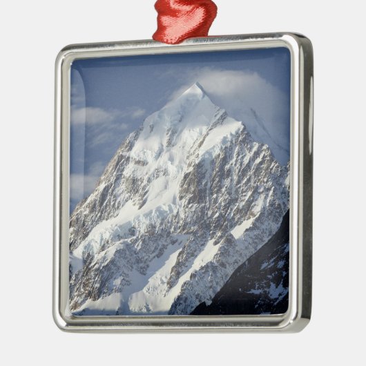 Aoraki Mount Cook, Mackenzie Country, South 2 Ornament Aus Metall (Links)