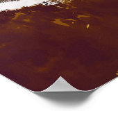 Aoraki Mount Cook Nationalpark Neuseeland Retro Poster (Ecke)