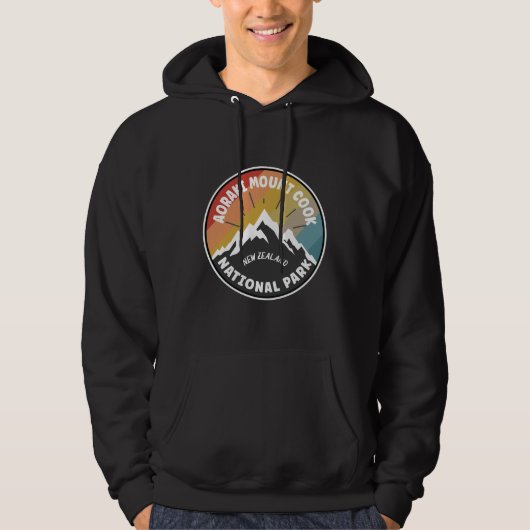 Aoraki Mount Cook Nationalpark NZ Hoodie (Vorderseite)