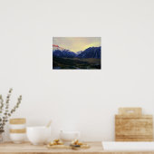 Aoraki/Mount Cook, Neuseeland, bei Sunrise Poster (Küche)