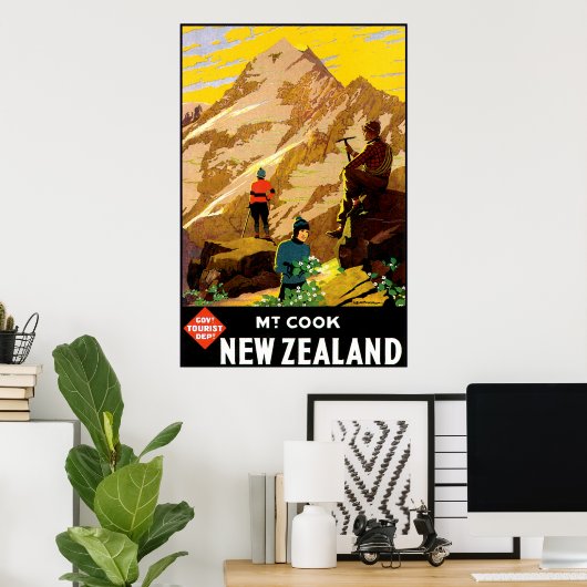 Aoraki Mount Cook Neuseeland Poster (Heimbüro)