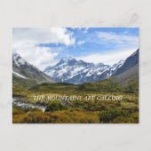 Aoraki/Mount Cook Neuseeland Postkarte (Vorderseite)