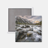 Aoraki Mt. Cook Nationalpark | Neuseeland Magnet (Vorderseite/Rückseite)