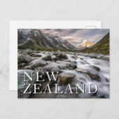 Aoraki Mt. Cook Nationalpark | Neuseeland Postkarte (Vorne/Hinten)